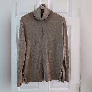 Women's Banana Republic Merino Wool Turtleneck Sweater size 6 in Plateau Beige